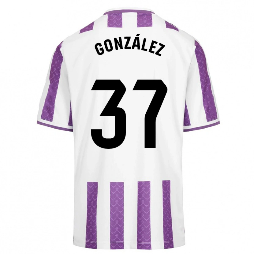 Danxen Dětské Raúl González #37 Fialová Bílá Domů Hráčské Dresy 2025/26 Dres