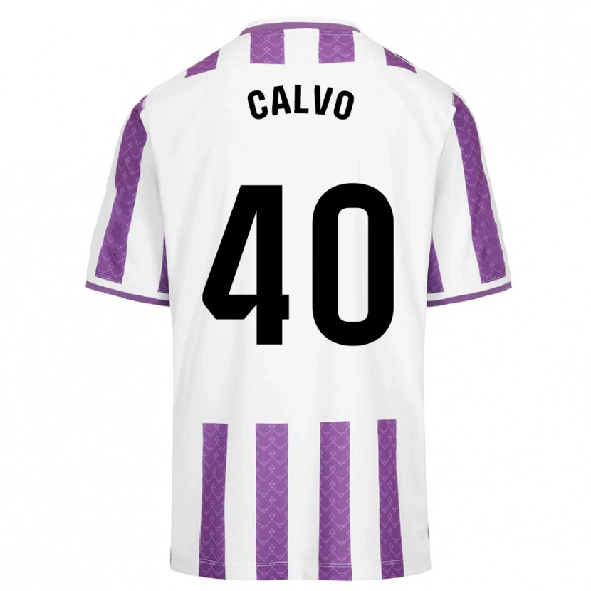 Danxen Dětské Hugo Calvo #40 Fialová Bílá Domů Hráčské Dresy 2025/26 Dres