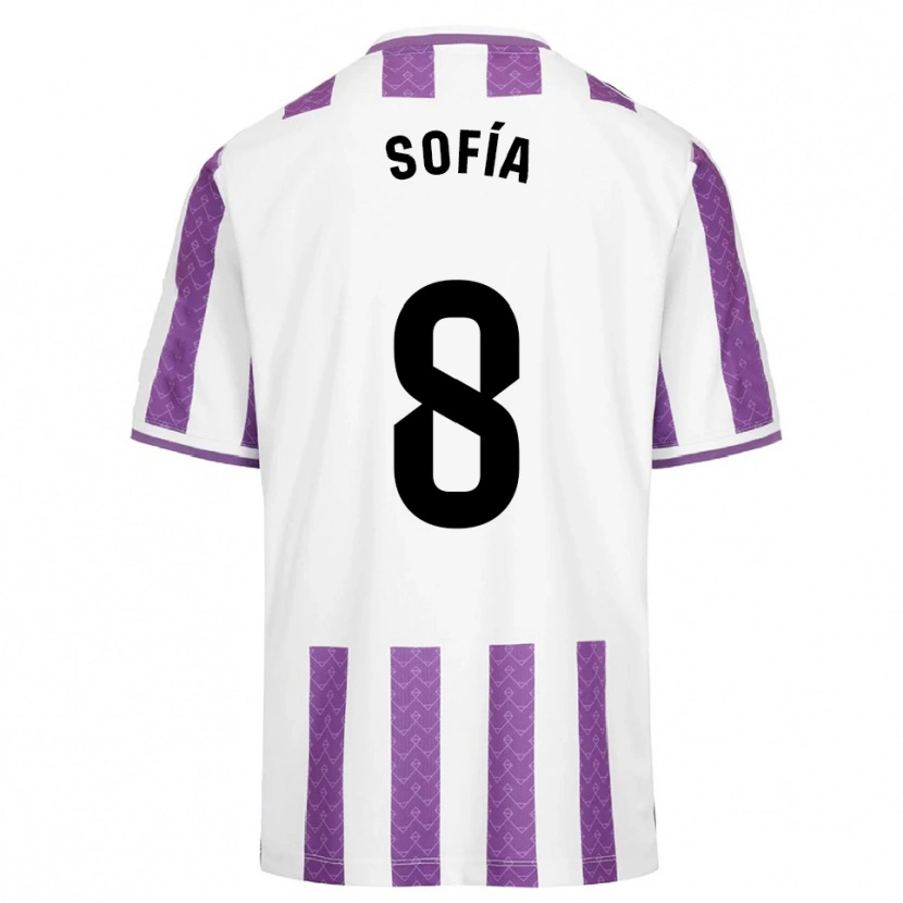 Danxen Dětské Sofía Fernández Gutiérrez #8 Fialová Bílá Domů Hráčské Dresy 2025/26 Dres