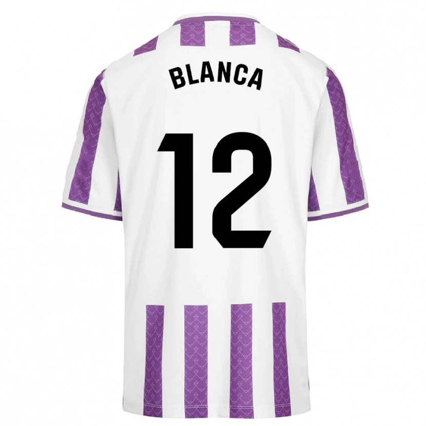 Danxen Dětské Blanca Serrano Llanos #12 Fialová Bílá Domů Hráčské Dresy 2025/26 Dres
