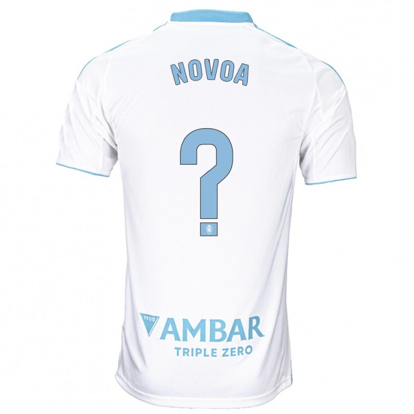 Danxen Dětské Andrei Novoa #0 Bílá Nebesky Modrá Domů Hráčské Dresy 2025/26 Dres