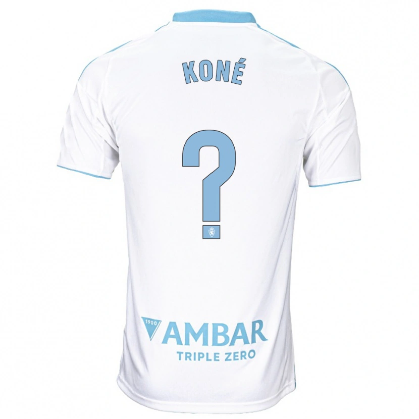 Danxen Dětské Lacine Koné #0 Bílá Nebesky Modrá Domů Hráčské Dresy 2025/26 Dres