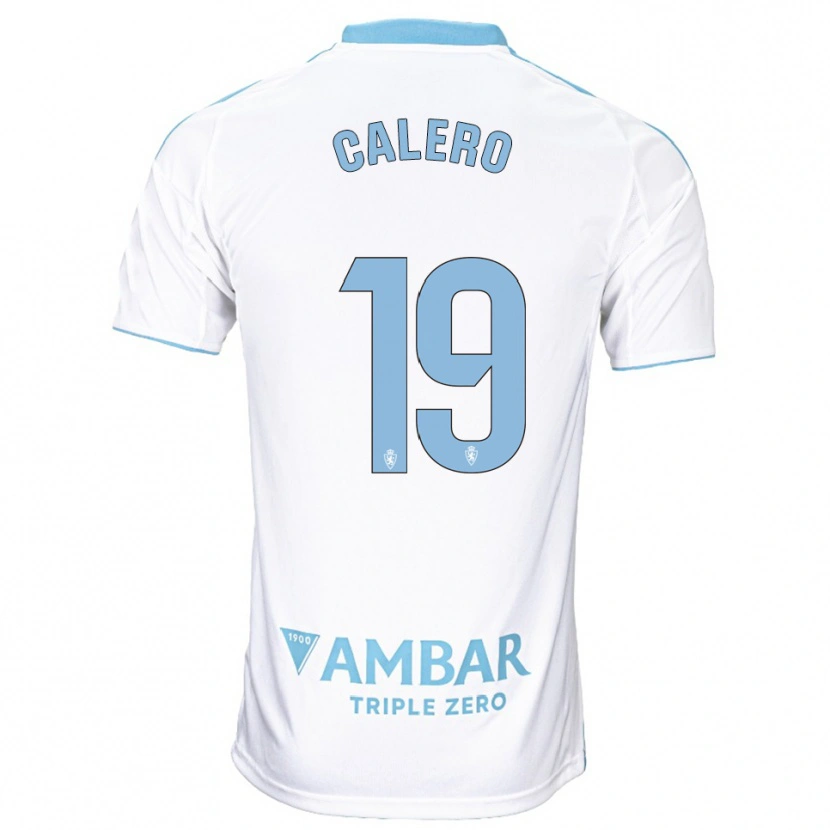 Danxen Dětské Iván Calero #19 Bílá Nebesky Modrá Domů Hráčské Dresy 2025/26 Dres
