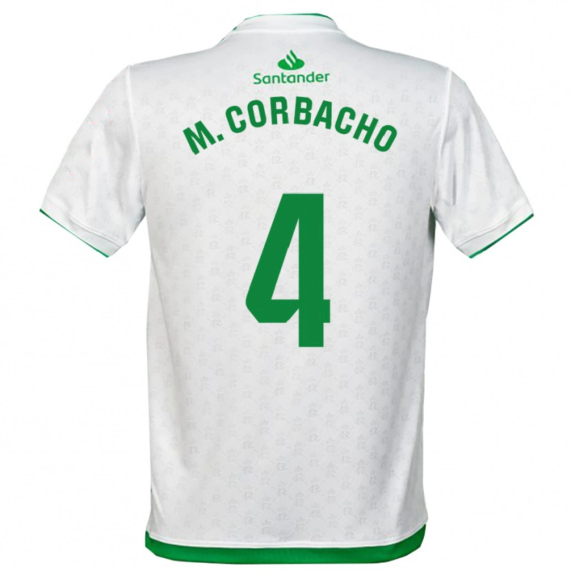 Danxen Dětské María Corbacho Carrero #4 Zelená Bílá Domů Hráčské Dresy 2025/26 Dres