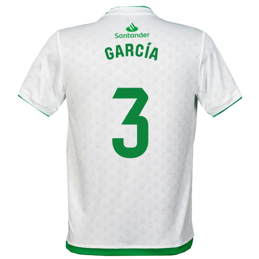 Danxen Dětské Saúl García #3 Zelená Bílá Domů Hráčské Dresy 2025/26 Dres