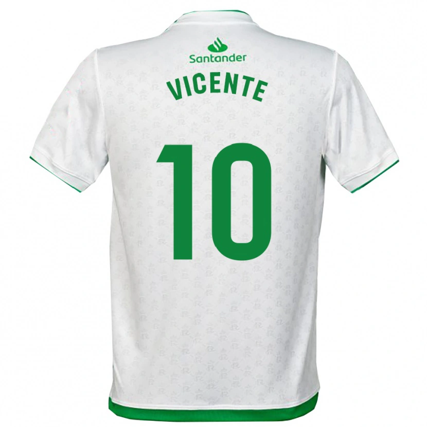 Danxen Dětské Iñigo Vicente #10 Zelená Bílá Domů Hráčské Dresy 2025/26 Dres
