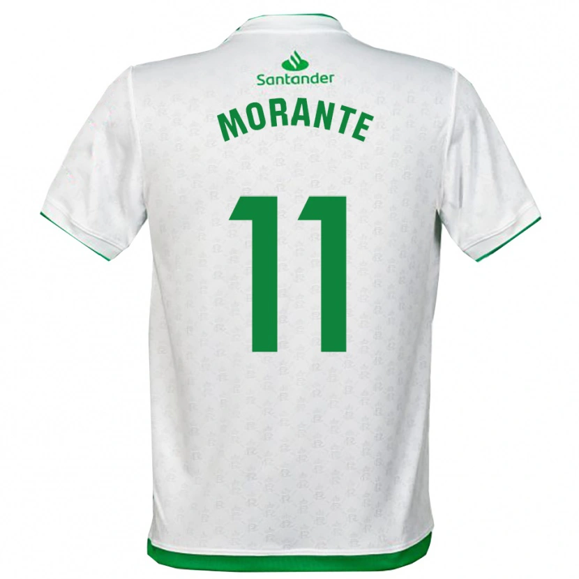 Danxen Dětské Alejandro Morante #11 Zelená Bílá Domů Hráčské Dresy 2025/26 Dres