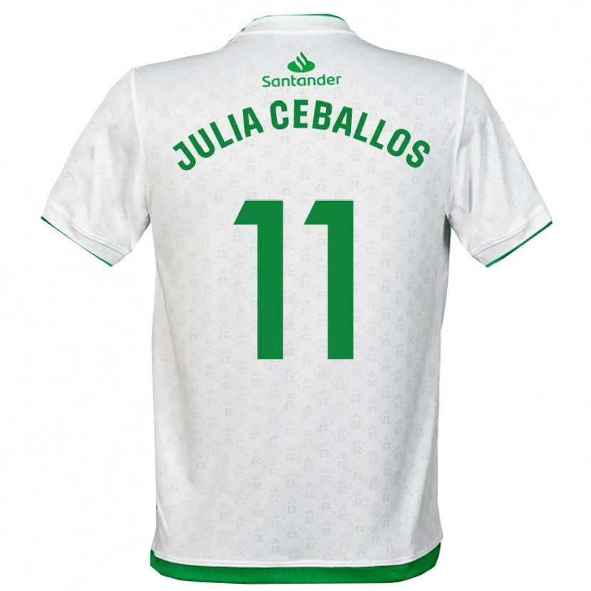 Danxen Dětské Julia Ceballos Carrancio #11 Zelená Bílá Domů Hráčské Dresy 2025/26 Dres