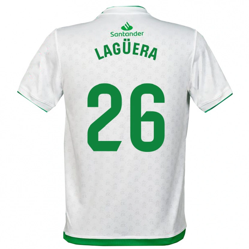 Danxen Dětské Christian Lagüera #26 Zelená Bílá Domů Hráčské Dresy 2025/26 Dres