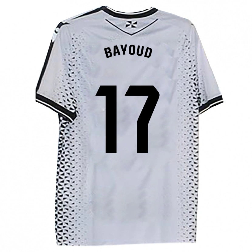 Danxen Dětské Taufek Bayoud #17 Bílá Černá Domů Hráčské Dresy 2025/26 Dres