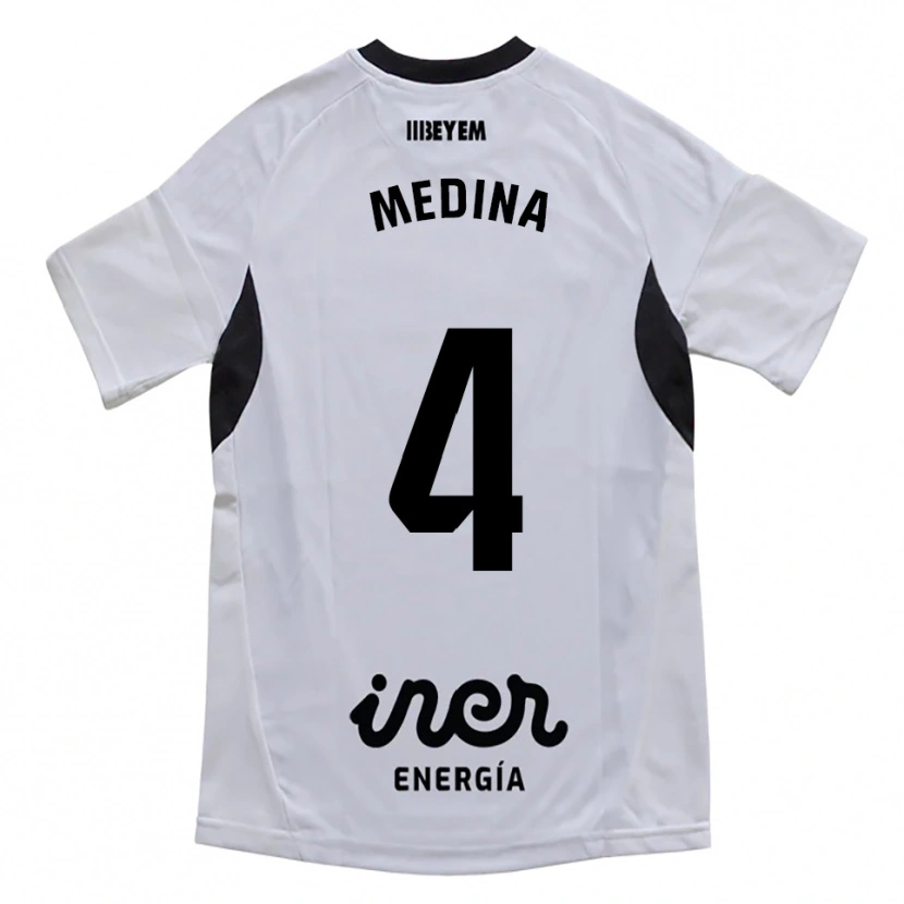 Danxen Dětské Agus Medina #4 Bílá Fialová Domů Hráčské Dresy 2025/26 Dres