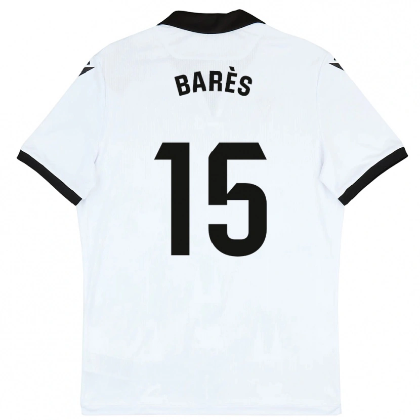 Danxen Dětské Gabriel Barès #15 Bílá Černá Domů Hráčské Dresy 2025/26 Dres