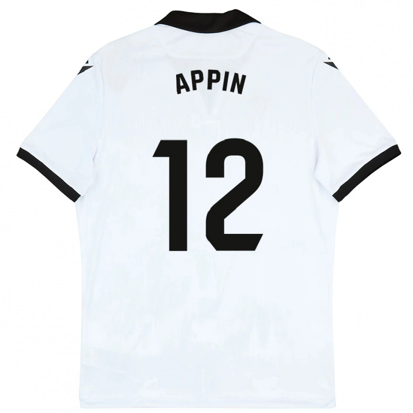 Danxen Dětské Kévin Appin #12 Bílá Černá Domů Hráčské Dresy 2025/26 Dres