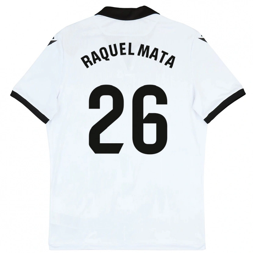 Danxen Dětské Raquel Mata #26 Bílá Černá Domů Hráčské Dresy 2025/26 Dres