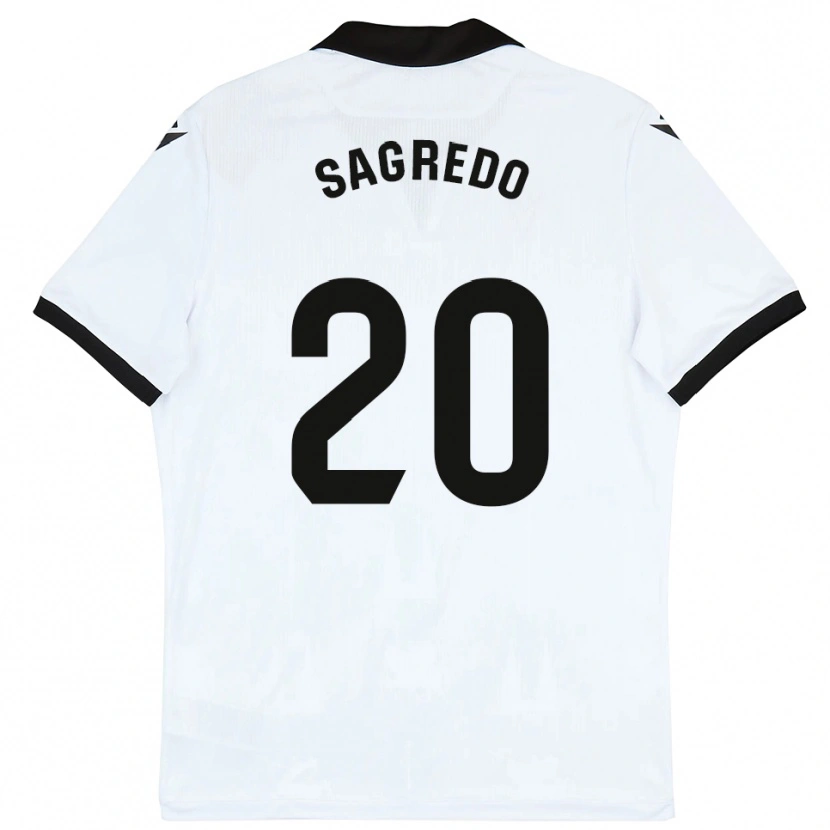 Danxen Dětské Pablo Sagredo #20 Bílá Černá Domů Hráčské Dresy 2025/26 Dres