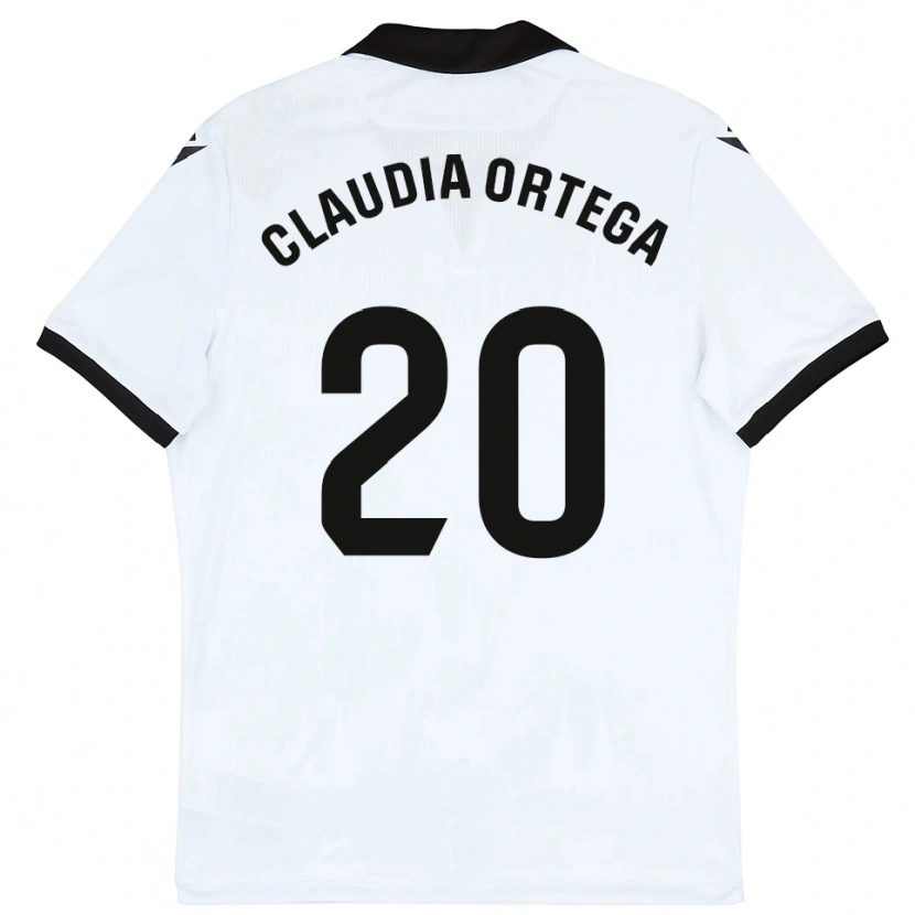 Danxen Dětské Claudia Ortega #20 Bílá Černá Domů Hráčské Dresy 2025/26 Dres
