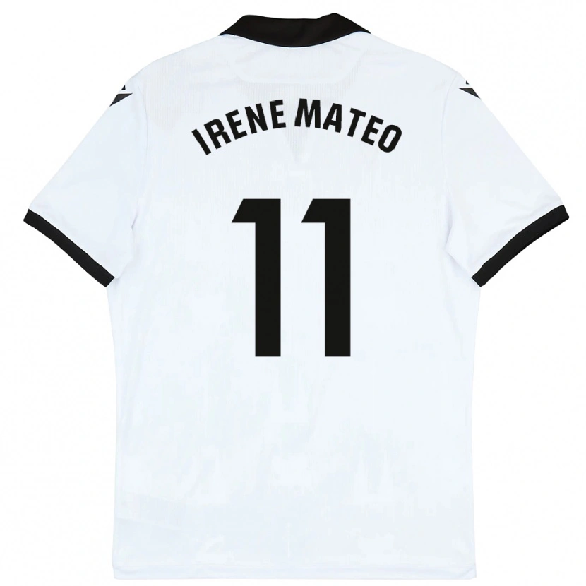 Danxen Dětské Irene Mateo #11 Bílá Černá Domů Hráčské Dresy 2025/26 Dres