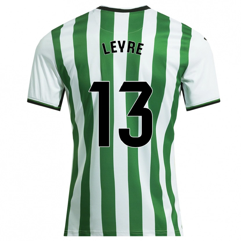 Danxen Dětské Leyre Sánchez López #13 Bílá Zelená Domů Hráčské Dresy 2025/26 Dres
