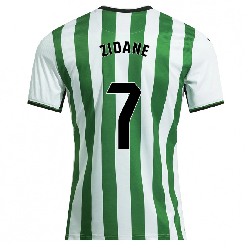 Danxen Dětské Théo Zidane #7 Bílá Zelená Domů Hráčské Dresy 2025/26 Dres