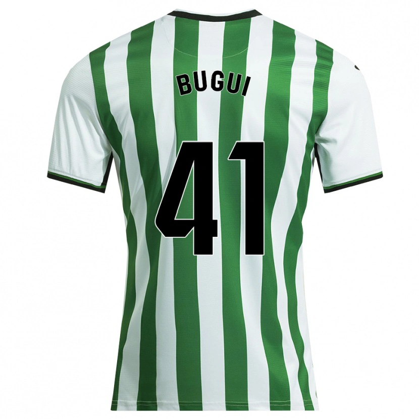Danxen Dětské Bugui #41 Bílá Zelená Domů Hráčské Dresy 2025/26 Dres