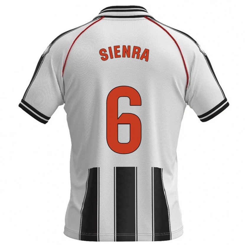 Danxen Dětské Agustín Sienra #6 Bílá Černá Domů Hráčské Dresy 2025/26 Dres