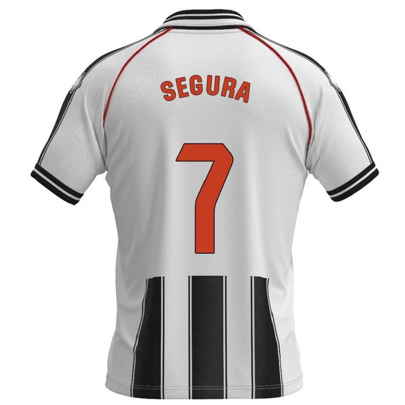 Danxen Dětské Carlos Segura #7 Bílá Černá Domů Hráčské Dresy 2025/26 Dres