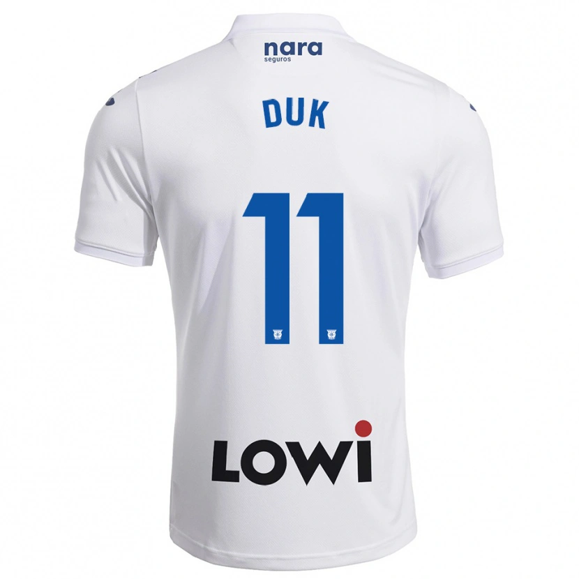 Danxen Dětské Duk #11 Bílá Tmavě Modrá Domů Hráčské Dresy 2025/26 Dres