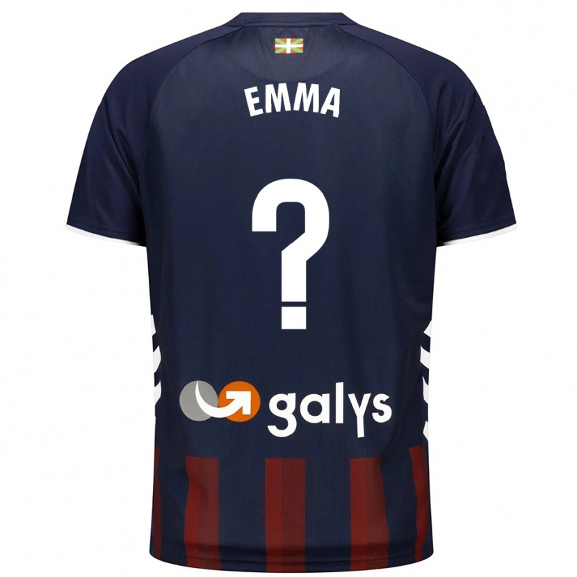 Danxen Dětské Emma Moreno Torres #0 Tmavě Modrá Červená Domů Hráčské Dresy 2025/26 Dres