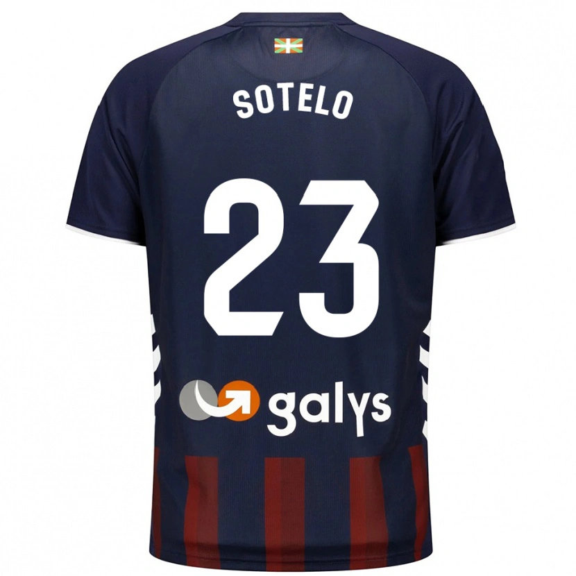 Danxen Dětské Marcos Sotelo #23 Tmavě Modrá Červená Domů Hráčské Dresy 2025/26 Dres