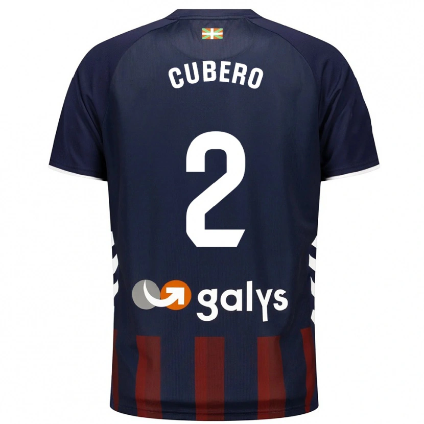 Danxen Dětské Sergio Cubero #2 Tmavě Modrá Červená Domů Hráčské Dresy 2025/26 Dres