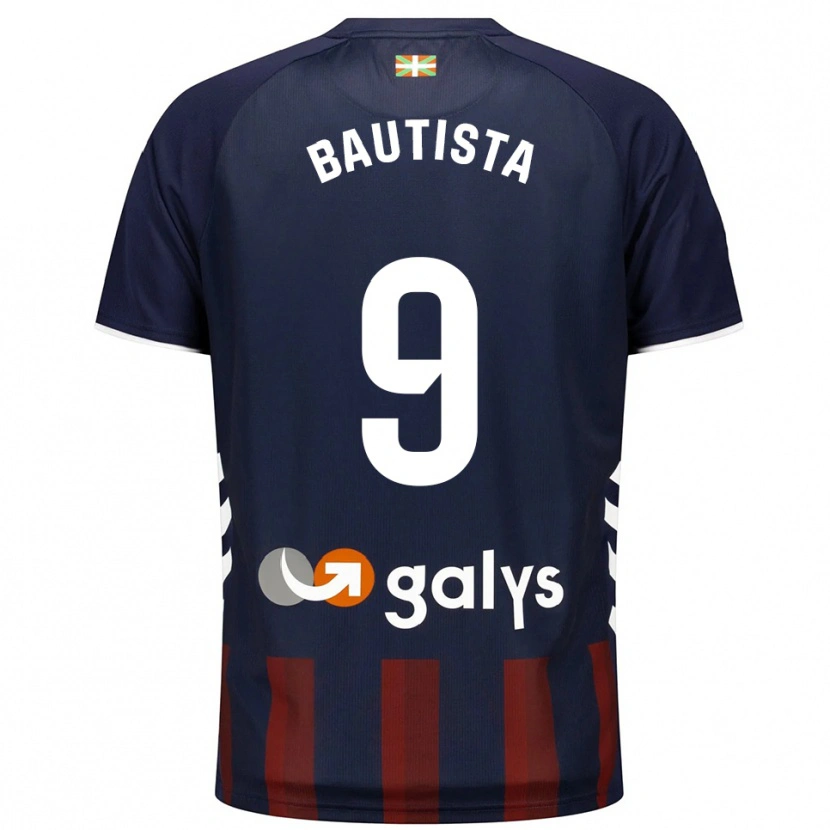 Danxen Dětské Jon Bautista #9 Tmavě Modrá Červená Domů Hráčské Dresy 2025/26 Dres