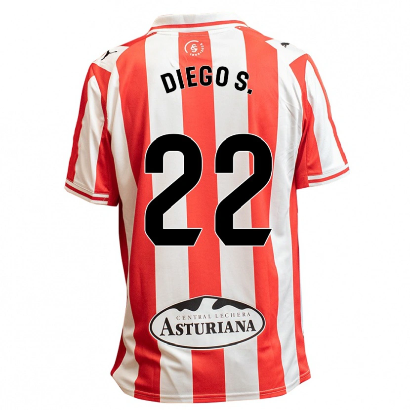 Danxen Dětské Diego Sánchez #22 Bílá Červená Domů Hráčské Dresy 2025/26 Dres