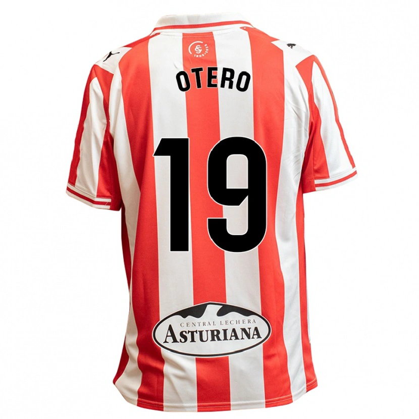 Danxen Dětské Juan Otero #19 Bílá Červená Domů Hráčské Dresy 2025/26 Dres