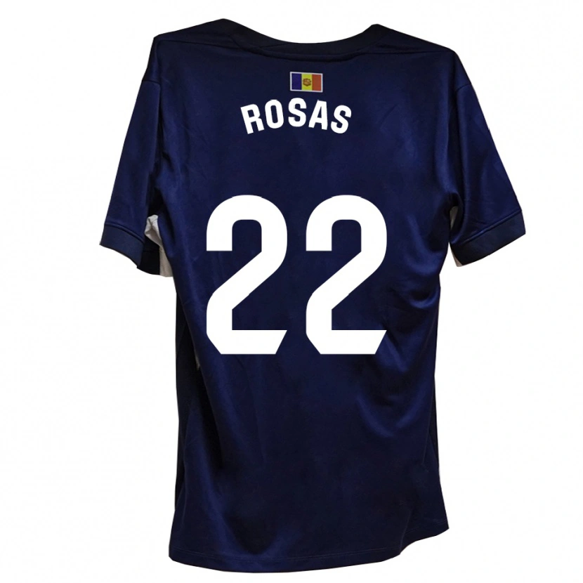 Danxen Dětské Berto Rosas #22 Námořnická Bílá Domů Hráčské Dresy 2025/26 Dres