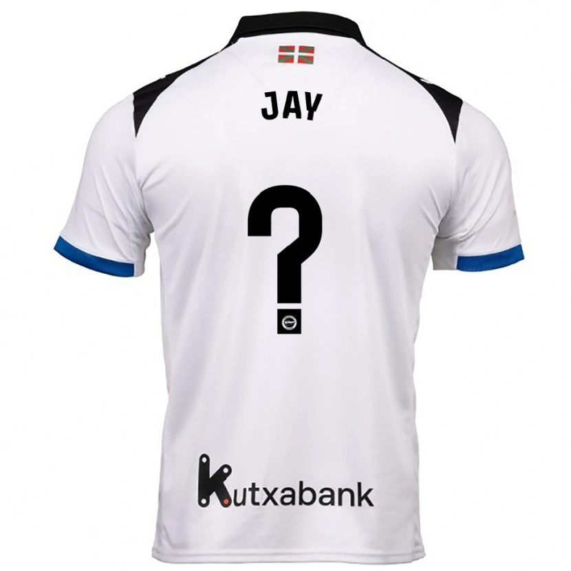Danxen Dětské Alejandro Jay #0 Bílá Modrá Daleko Hráčské Dresy 2025/26 Dres