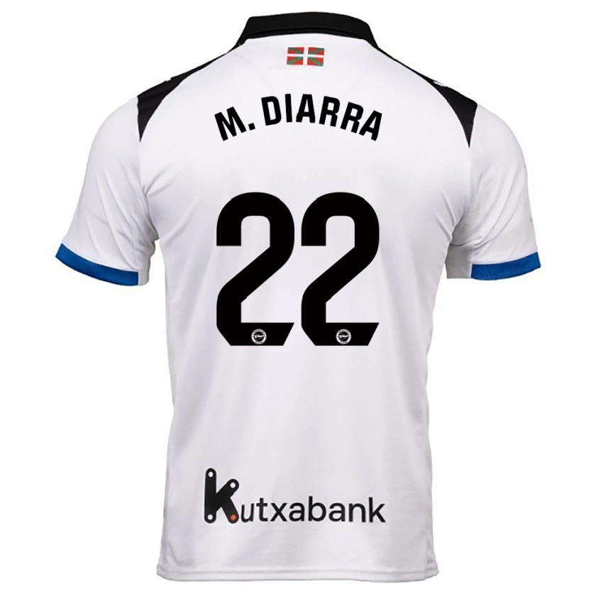 Danxen Dětské Moussa Diarra #22 Bílá Modrá Daleko Hráčské Dresy 2025/26 Dres