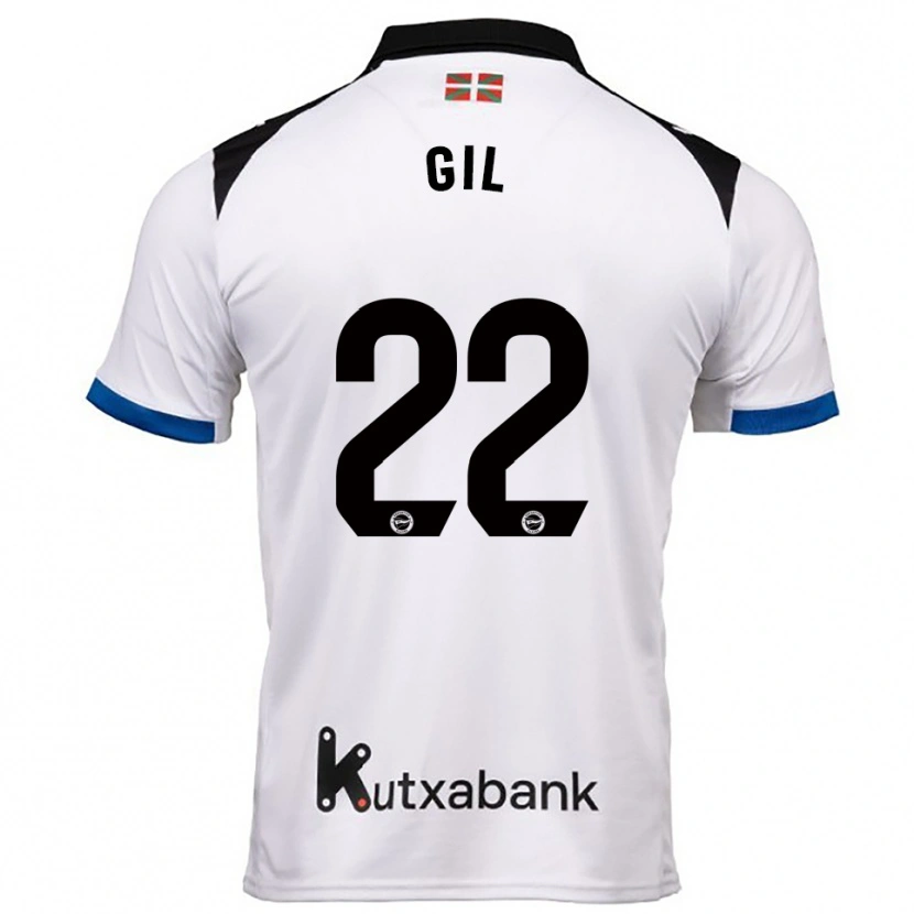Danxen Dětské Raquel Gil #22 Bílá Modrá Daleko Hráčské Dresy 2025/26 Dres