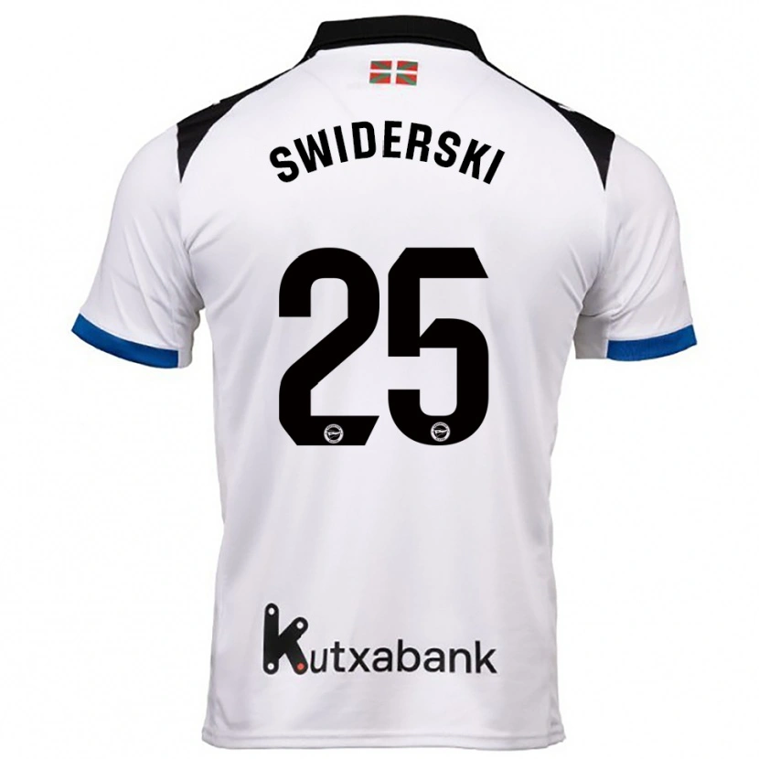 Danxen Dětské Grégoire Swiderski #25 Bílá Modrá Daleko Hráčské Dresy 2025/26 Dres