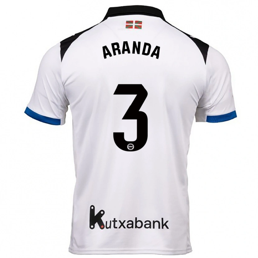 Danxen Dětské Miguel Aranda #3 Bílá Modrá Daleko Hráčské Dresy 2025/26 Dres