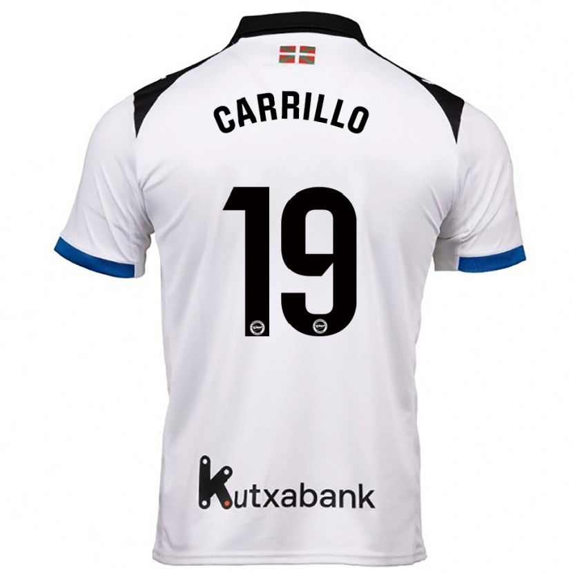 Danxen Dětské Sara Carrillo #19 Bílá Modrá Daleko Hráčské Dresy 2025/26 Dres