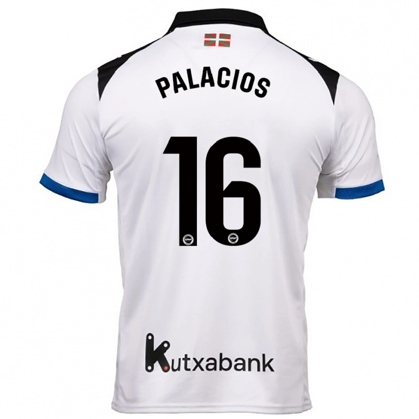 Danxen Dětské Aser Palacios #16 Bílá Modrá Daleko Hráčské Dresy 2025/26 Dres