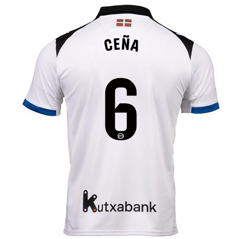 Danxen Dětské Marcos Ceña #6 Bílá Modrá Daleko Hráčské Dresy 2025/26 Dres