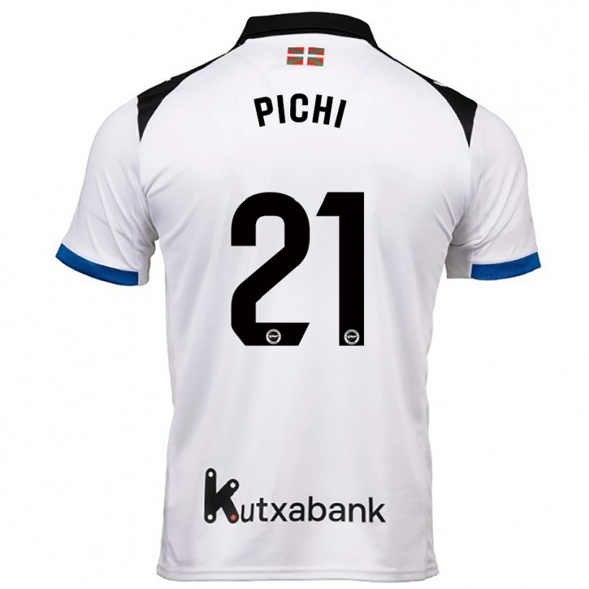 Danxen Dětské Maria Garcia Pichi #21 Bílá Modrá Daleko Hráčské Dresy 2025/26 Dres