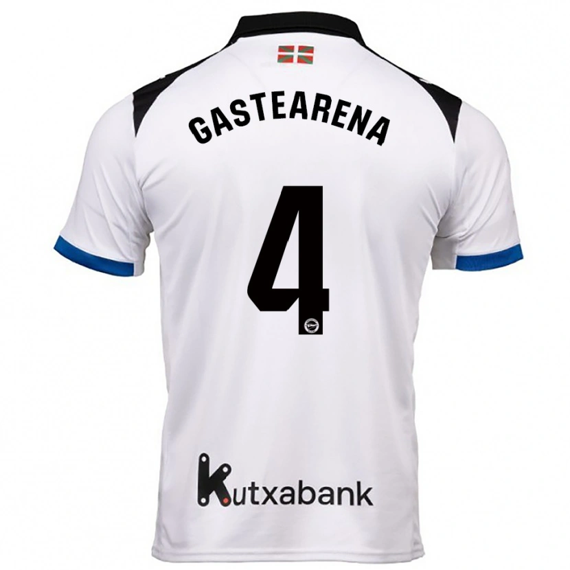 Danxen Dětské Itziar Gastearena #4 Bílá Modrá Daleko Hráčské Dresy 2025/26 Dres