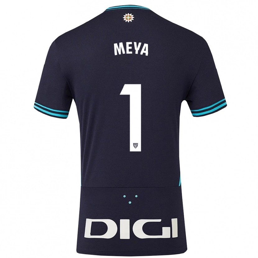 Danxen Dětské Aina Meya Bellot #1 Tmavě Modrá Nebesky Modrá Daleko Hráčské Dresy 2025/26 Dres