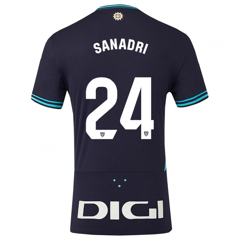 Danxen Dětské Sanadri #24 Tmavě Modrá Nebesky Modrá Daleko Hráčské Dresy 2025/26 Dres