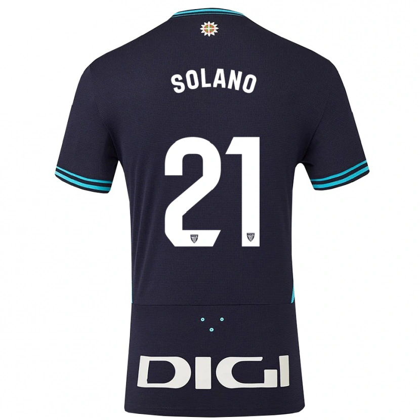 Danxen Dětské Bibiane Schulze-Solano #21 Tmavě Modrá Nebesky Modrá Daleko Hráčské Dresy 2025/26 Dres