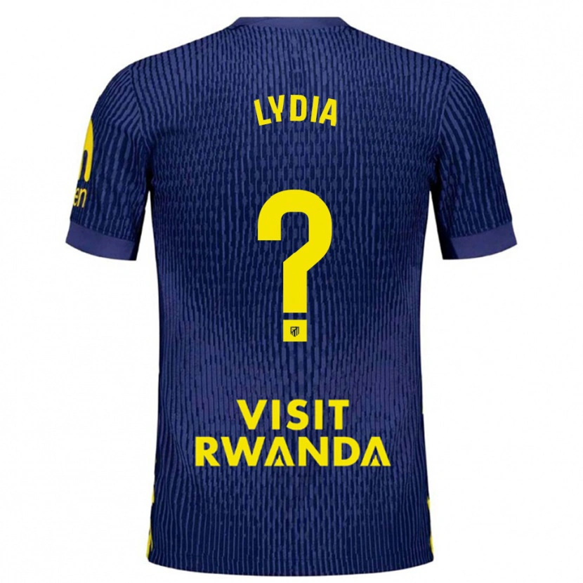 Danxen Dětské Lydia Rodríguez #0 Tmavě Modrá Žlutá Daleko Hráčské Dresy 2025/26 Dres