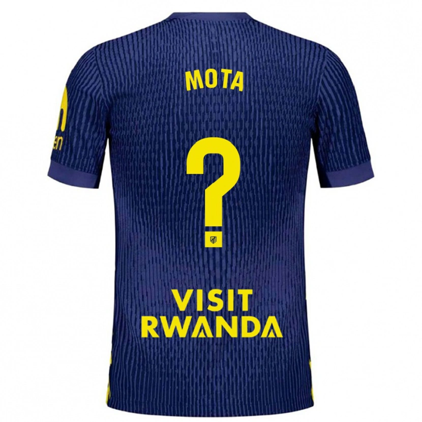 Danxen Dětské Koke Mota #0 Tmavě Modrá Žlutá Daleko Hráčské Dresy 2025/26 Dres
