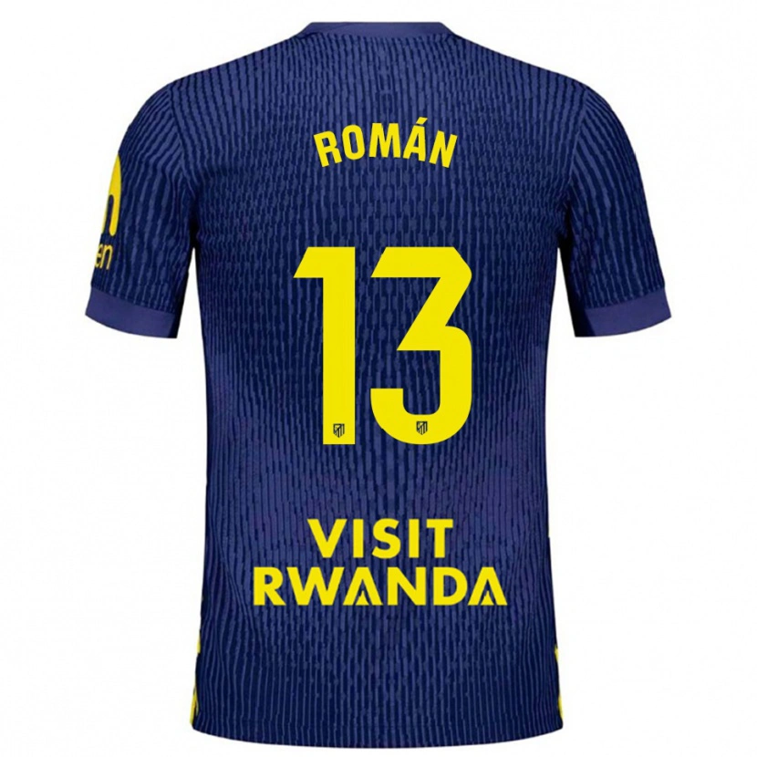 Danxen Dětské Francis Holgado #13 Tmavě Modrá Žlutá Daleko Hráčské Dresy 2025/26 Dres